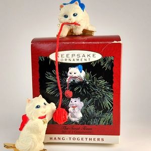 The Swat Team Hang Togethers Hallmark Ornament Set 1993 in Original box